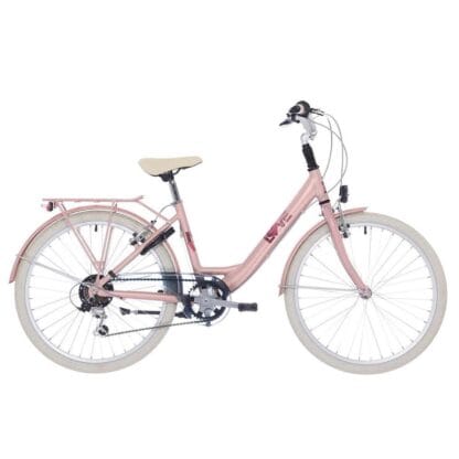 Bike fun kids Love Girl 24, Pink metal